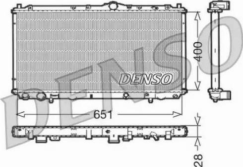 NPS DRM33060 - Радиатор, охлаждение двигателя autodnr.net