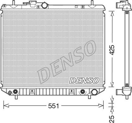 NPS DRM35005 - Радіатор, охолодження двигуна autocars.com.ua