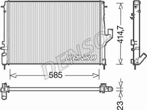 NPS DRM37001 - Радіатор, охолодження двигуна autocars.com.ua