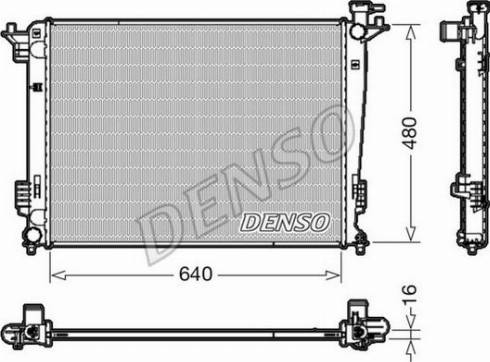 NPS DRM41003 - Радіатор, охолодження двигуна autocars.com.ua