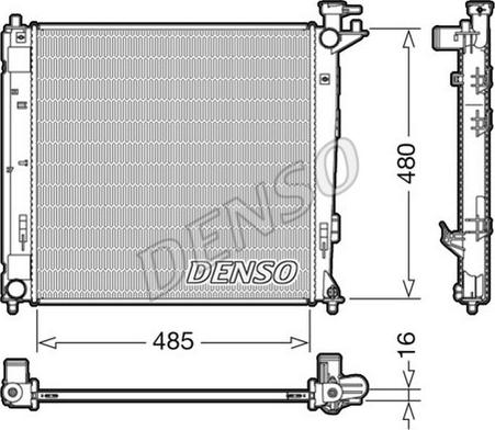 NPS DRM41008 - Радіатор, охолодження двигуна autocars.com.ua