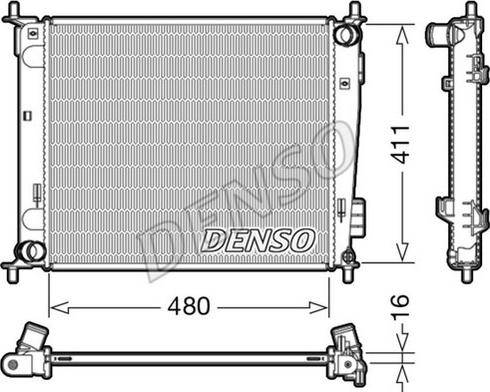 NPS DRM43003 - Радіатор, охолодження двигуна autocars.com.ua