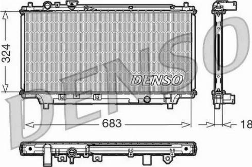 NPS DRM44002 - Радіатор, охолодження двигуна autocars.com.ua