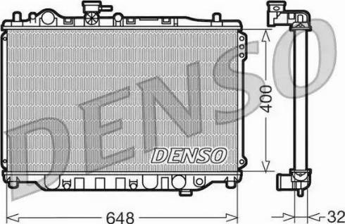 NPS DRM44007 - Радіатор, охолодження двигуна autocars.com.ua