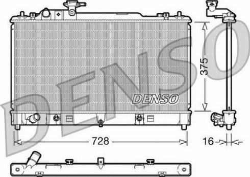 NPS DRM44021 - Радіатор, охолодження двигуна autocars.com.ua