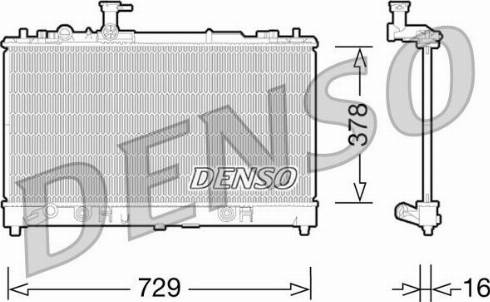 NPS DRM44026 - Радіатор, охолодження двигуна autocars.com.ua