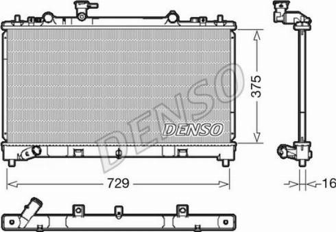 NPS DRM44038 - Радіатор, охолодження двигуна autocars.com.ua