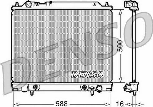 NPS DRM45013 - Радіатор, охолодження двигуна autocars.com.ua