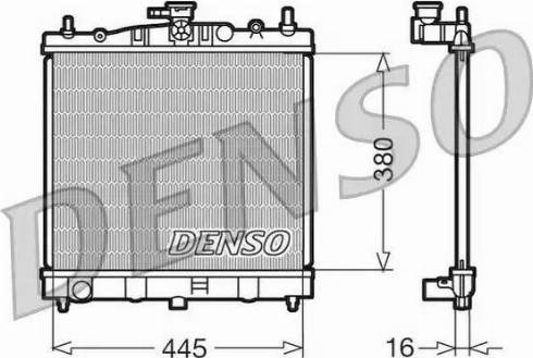 NPS DRM46002 - Радіатор, охолодження двигуна autocars.com.ua