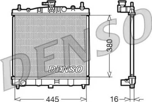 NPS DRM46002 - Радіатор, охолодження двигуна autocars.com.ua