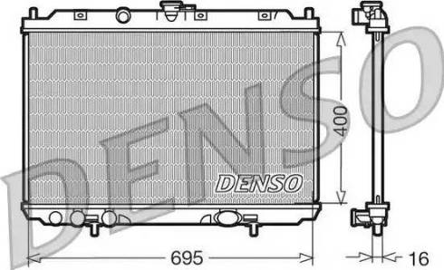 NPS DRM46013 - Радиатор, охлаждение двигателя avtokuzovplus.com.ua