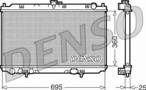 NPS DRM46014 - Радиатор, охлаждение двигателя avtokuzovplus.com.ua