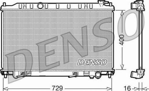 NPS DRM46033 - Радиатор, охлаждение двигателя avtokuzovplus.com.ua