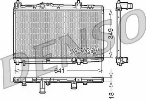 NPS DRM50005 - Радиатор, охлаждение двигателя avtokuzovplus.com.ua