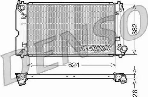 NPS DRM50012 - Радіатор, охолодження двигуна autocars.com.ua