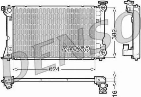 NPS DRM50018 - Радіатор, охолодження двигуна autocars.com.ua