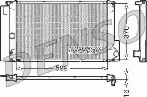 NPS DRM50026 - Радіатор, охолодження двигуна autocars.com.ua