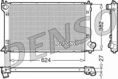 NPS DRM50027 - Радіатор, охолодження двигуна autocars.com.ua