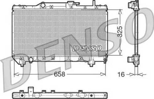 NPS DRM50028 - Радиатор, охлаждение двигателя avtokuzovplus.com.ua