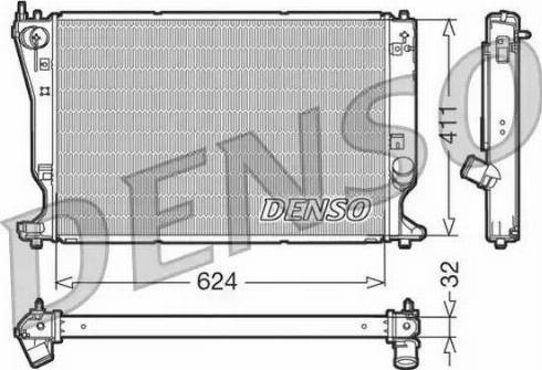 NPS DRM50032 - Радіатор, охолодження двигуна autocars.com.ua