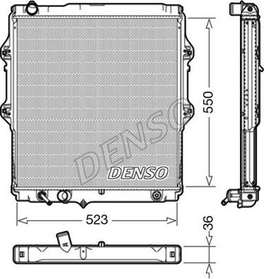 NPS DRM50084 - Радиатор, охлаждение двигателя avtokuzovplus.com.ua