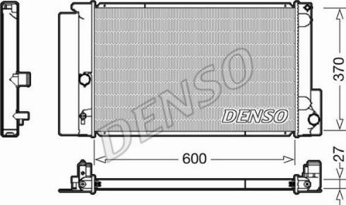 NPS DRM50087 - Радіатор, охолодження двигуна autocars.com.ua