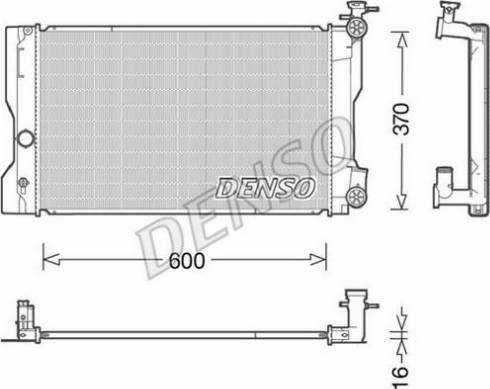 NPS DRM50091 - Радіатор, охолодження двигуна autocars.com.ua