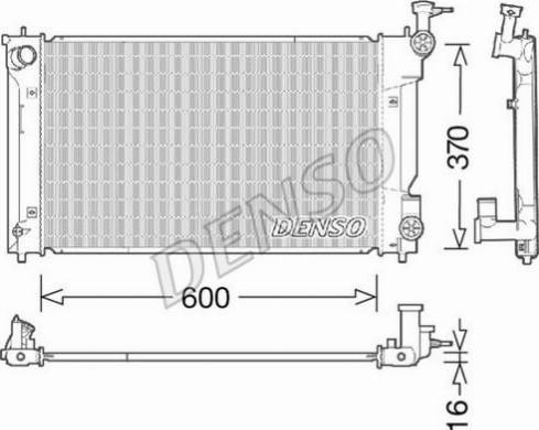 NPS DRM50094 - Радіатор, охолодження двигуна autocars.com.ua