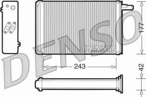 NPS DRR09030 - Теплообмінник, опалення салону autocars.com.ua