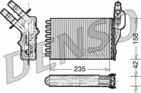 NPS DRR23001 - Теплообмінник, опалення салону autocars.com.ua