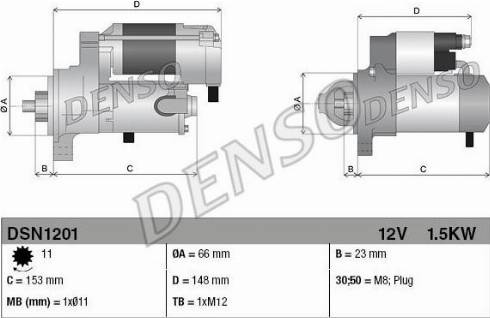 NPS DSN1201 - Стартер autocars.com.ua