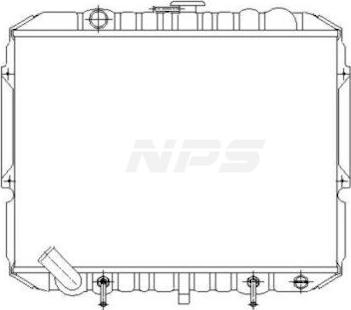 NPS H156I37 - Радиатор, охлаждение двигателя avtokuzovplus.com.ua