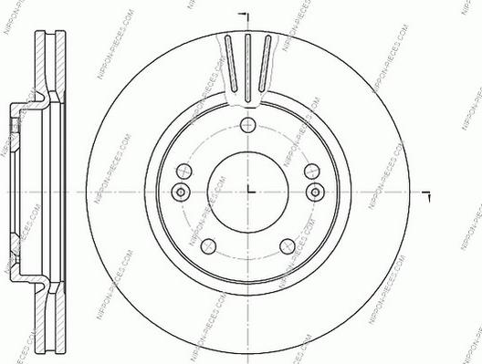 NPS H330I00 - Гальмівний диск autocars.com.ua