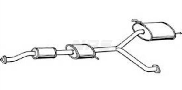 NPS H430A163 - Система випуску ОГ autocars.com.ua