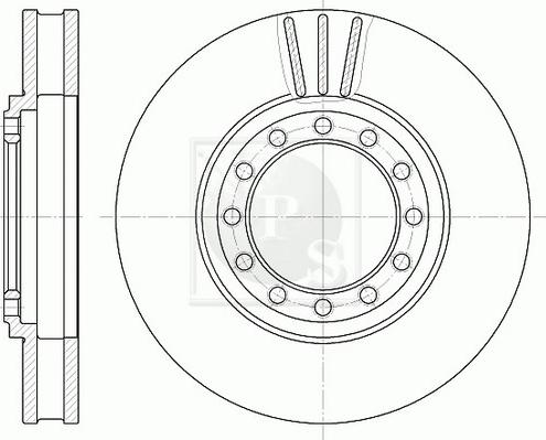 NPS I330U01 - Тормозной диск avtokuzovplus.com.ua