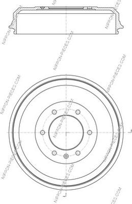 NPS I340U03 - Тормозной барабан avtokuzovplus.com.ua