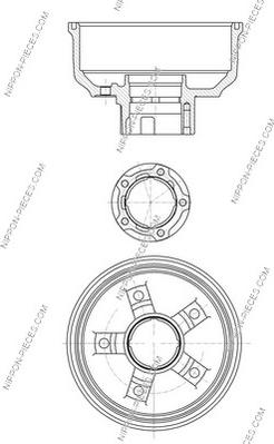 NPS K340A05 - Гальмівний барабан autocars.com.ua