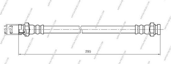 NPS M370A12 - Гальмівний шланг autocars.com.ua