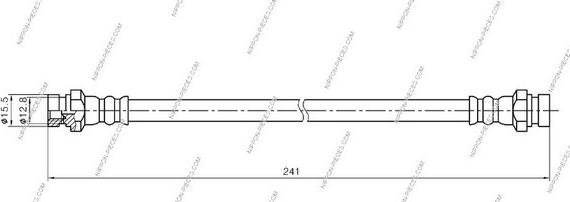 NPS M370I09 - Тормозной шланг avtokuzovplus.com.ua