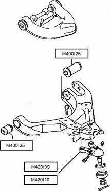 NPS M420I10 - Несучий / направляючий шарнір autocars.com.ua