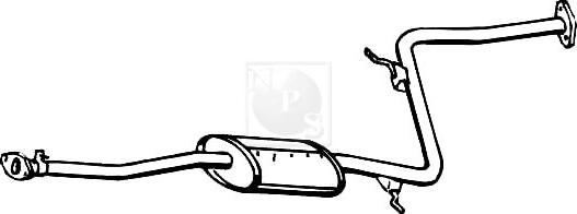 NPS M430A178 - Система випуску ОГ autocars.com.ua