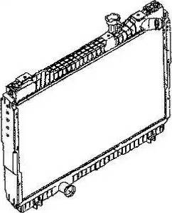 NPS N156N127 - Радіатор, охолодження двигуна autocars.com.ua
