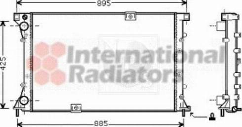 NPS N156N38 - Радиатор, охлаждение двигателя autodnr.net