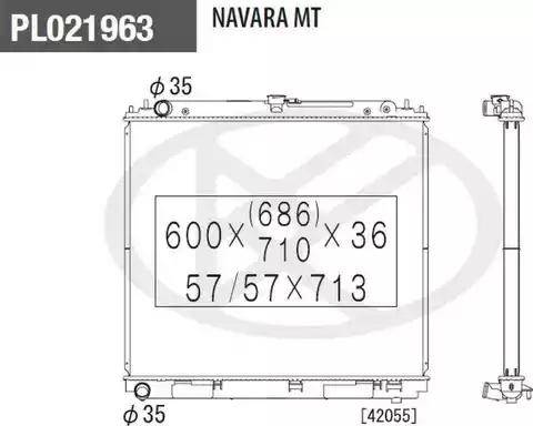 NPS N156N98 - Радіатор, охолодження двигуна autocars.com.ua