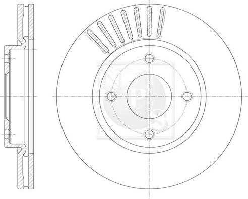 NPS N330N99 - Гальмівний диск autocars.com.ua