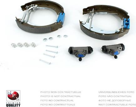 NPS P355A12 - Комплект гальм, барабанний механізм autocars.com.ua