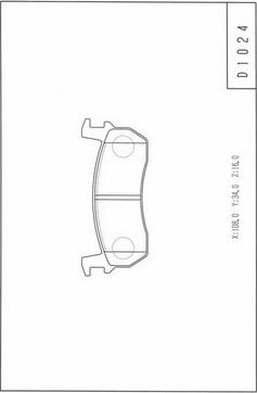 NPS N360N03 - Гальмівні колодки, дискові гальма autocars.com.ua