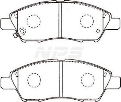 NPS N360N105 - Гальмівні колодки, дискові гальма autocars.com.ua