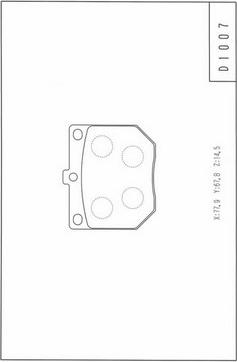 NPS N360N63 - Тормозные колодки, дисковые, комплект autodnr.net