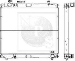 NPS S156I12 - Радіатор, охолодження двигуна autocars.com.ua